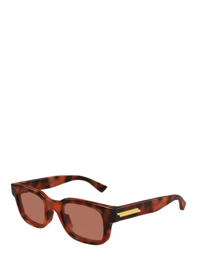 Bottega Veneta Eyewear Classic Squared Sunglasses In Brown
