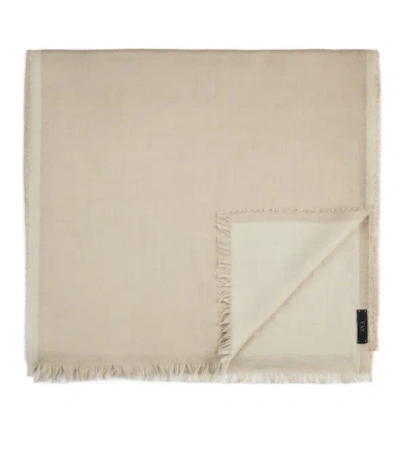 Fay Scarf In Wool And Silk In Neutral