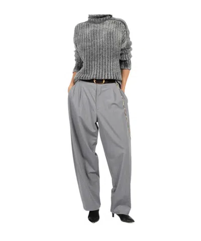 Darkpark Phebe Chain Pants In Gray