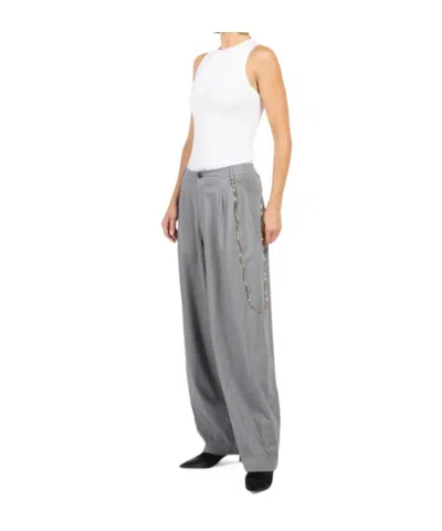 Darkpark Phebe Chain Pants In Gray
