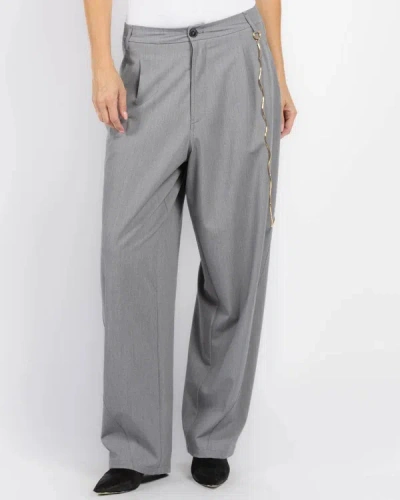 Darkpark Phebe Chain Pants In Gray