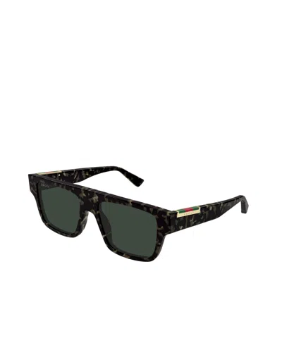 Gucci Eyewear Rectangular Frame Sunglasses In Black
