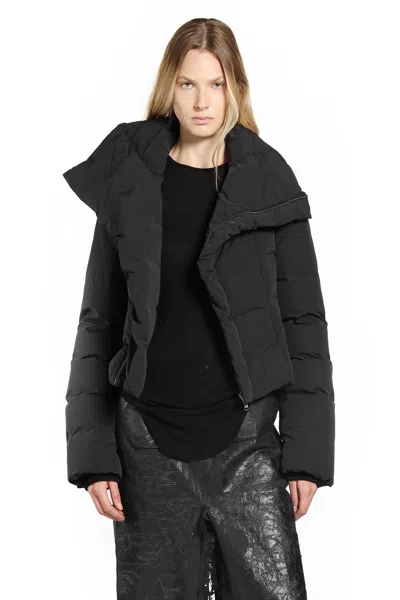 Rick Owens Woman Black Jackets In Black