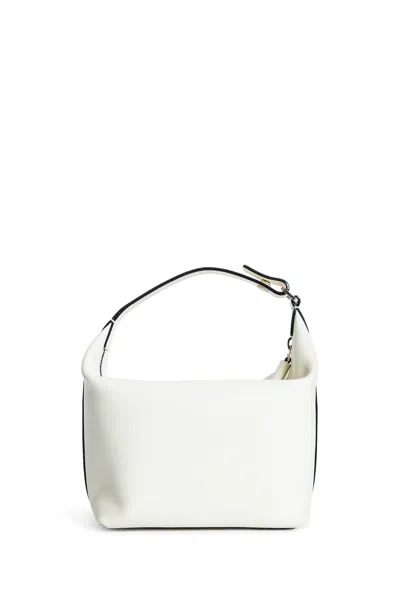 Valextra Woman White Top Handle Bags In Multi