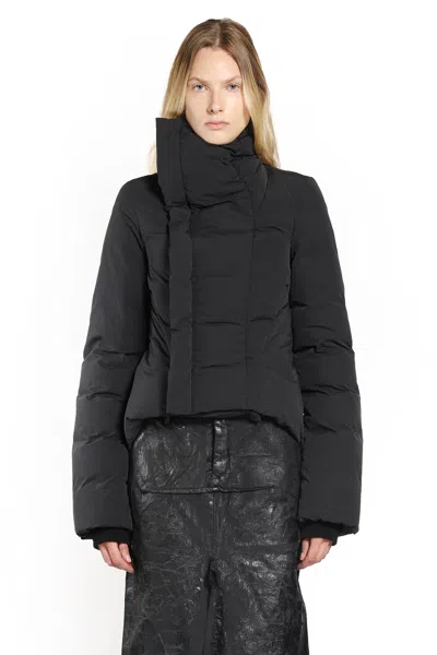 Rick Owens Woman Black Jackets In Black