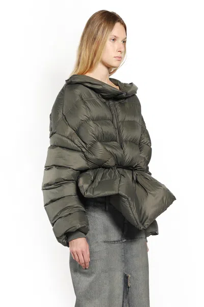Rick Owens Woman Green Jackets In Green