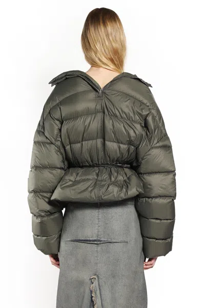 Rick Owens Woman Green Jackets In Green