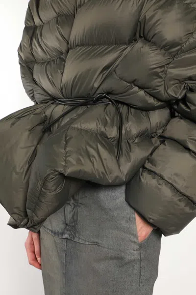 Rick Owens Woman Green Jackets In Green