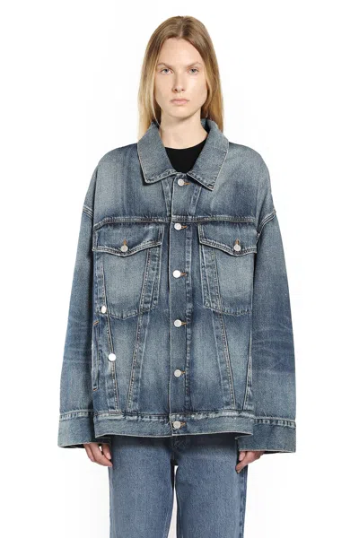 Agolde Woman Blue Jackets