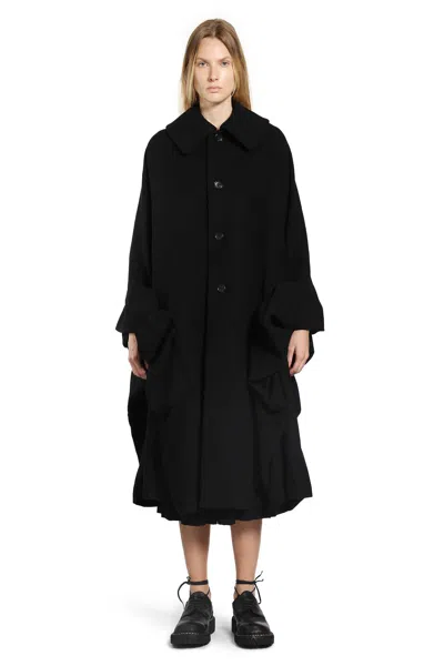 Cdgcdg Woman Black Coats In Black