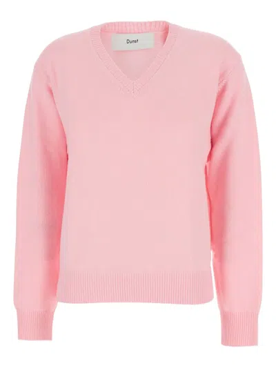 Dunst V-neck Sweater Crafted From Cashmere And Wool Blend In Pink