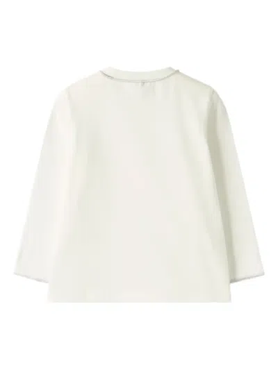 Il Gufo Trim Long-sleeve T-shirt In White