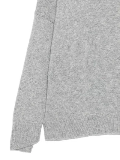 Iris Von Arnim Crew-neck Sweater In Gray
