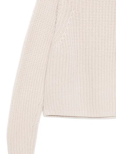 Iris Von Arnim Ribbed Sweater In Neutral
