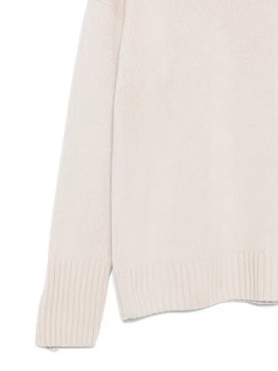 Iris Von Arnim Roll-neck Ribbed Sweater In Neutral