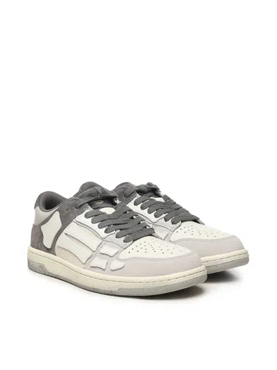 Amiri Low Top Sneakers Featuring Contrast Panels In Gray