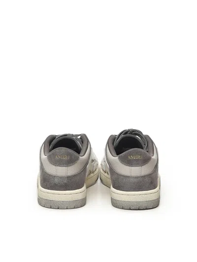 Amiri Low Top Sneakers Featuring Contrast Panels In Gray
