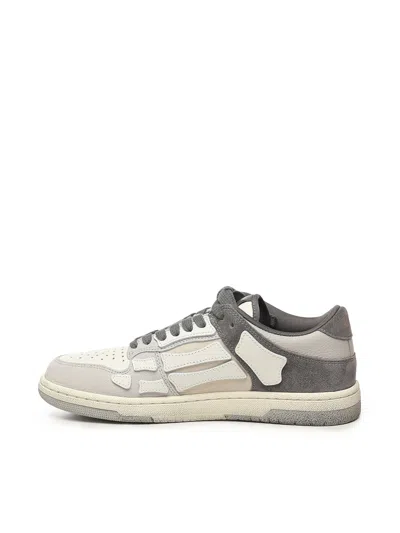 Amiri Low Top Sneakers Featuring Contrast Panels In Gray