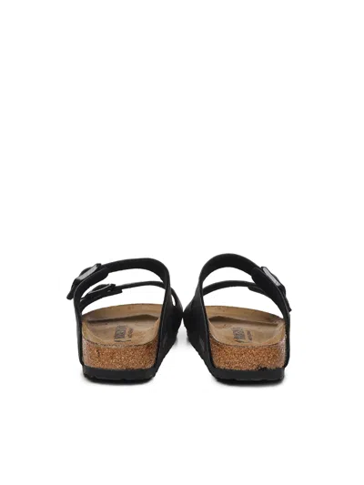 Birkenstock Arizona Sandals With Leopard Print In Black