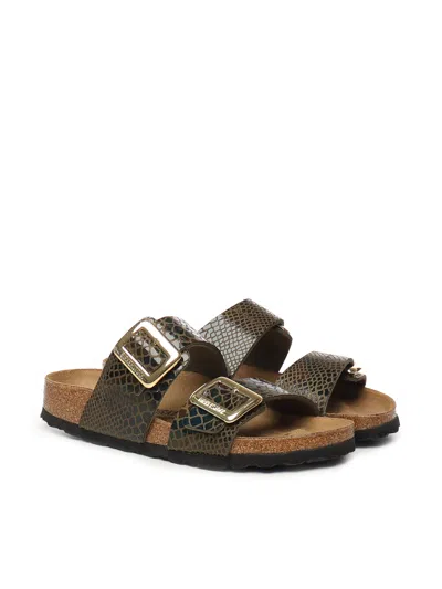 Birkenstock Sydney Cushion Buckle Sandals In Brown