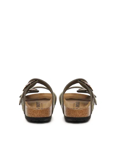 Birkenstock Sydney Cushion Buckle Sandals In Brown