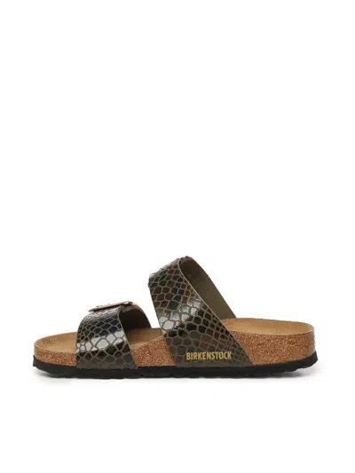 Birkenstock Sydney Cushion Buckle Sandals In Brown