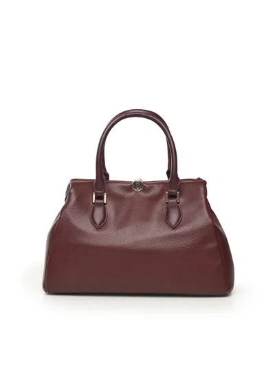 V73 Keira Tote Bag In Burgundy