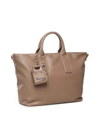 V73 Matilda Detachable-strap Tote Bag In Neutral