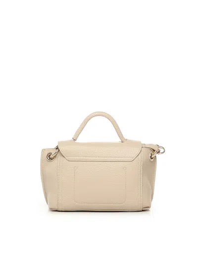 V73 Federica Circular-emblem Tote Bag In Neutral