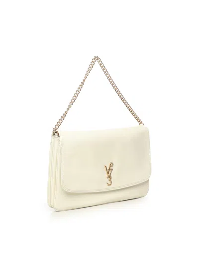 V73 Louise Chain-strap Logo-plaque Shoulder Bag In Neutral