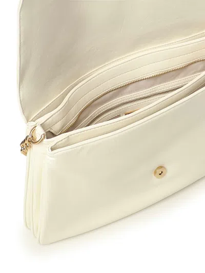 V73 Louise Chain-strap Logo-plaque Shoulder Bag In Neutral