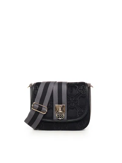 V73 Cate Quilted-effect Shoulder Bag In Black