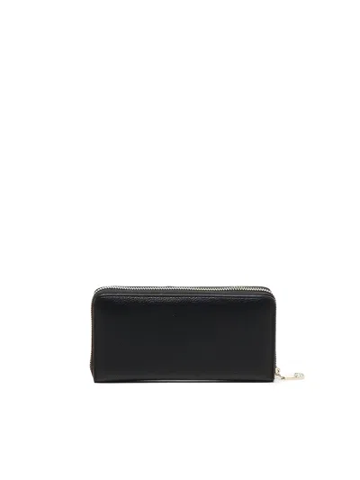 V73 Zip-around Wallet In Black
