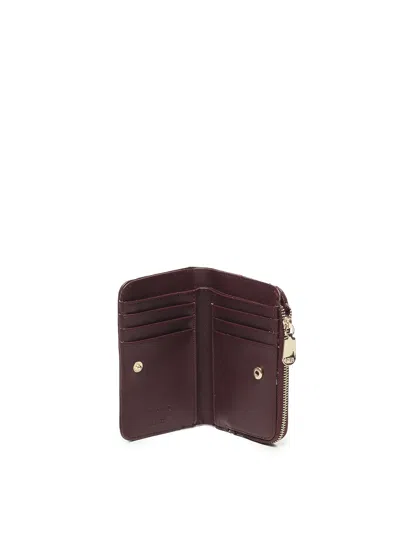 V73 Zip-around Wallet In Brown