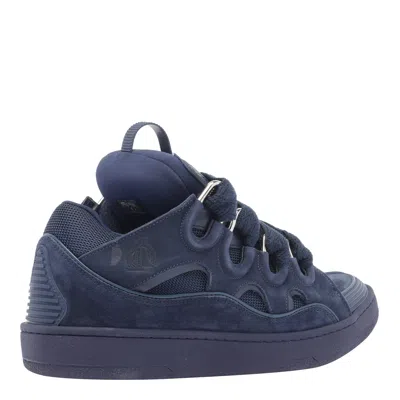 Lanvin Lace-up Low-top Sneakers In Blue