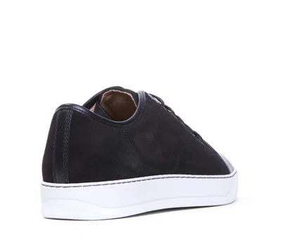 Lanvin Black Sneakers With Toe Cap In Black