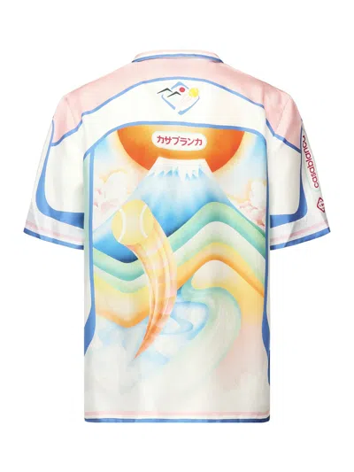 Casablanca 'dream Of Mount Fuji' Shirt In White