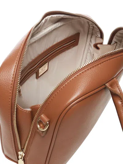 V73 Top-handle Shoulder Bag In Brown