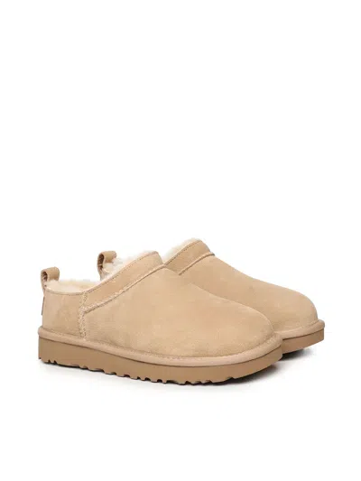 Ugg Mules " Classic Micro" In Neutral