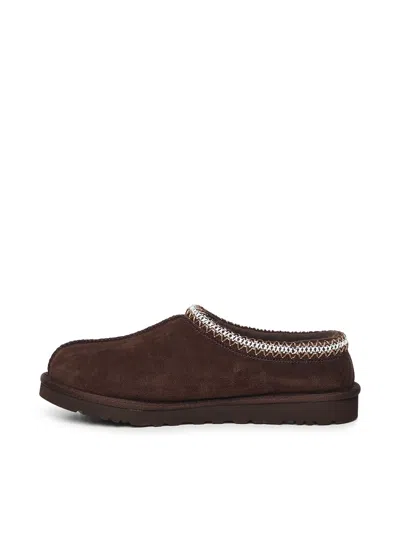 Ugg Tasman Cocoa-coloured Eather Slip-ons In Brown