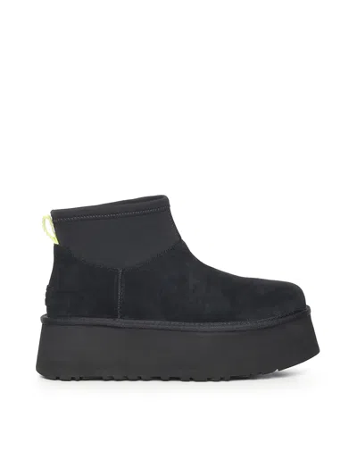 Ugg 50mm Classic Mini Dipper Suede Boots In Black