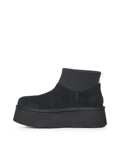 Ugg 50mm Classic Mini Dipper Suede Boots In Black