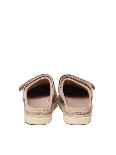 Ugg Sand Goldenstar Suede Mules In Neutral