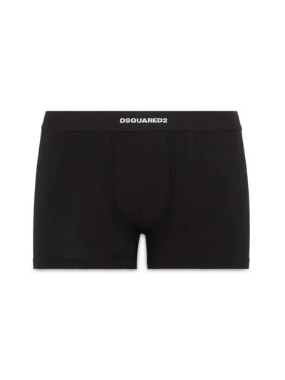 Dsquared2 Pack Of Two Boxers In Black