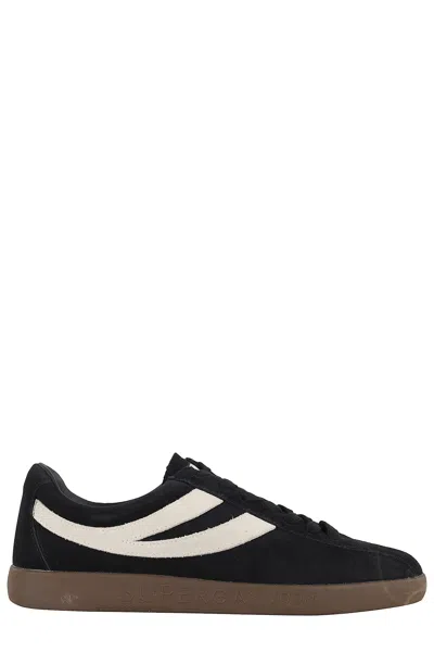 Superga Panelled Sneakers In Black