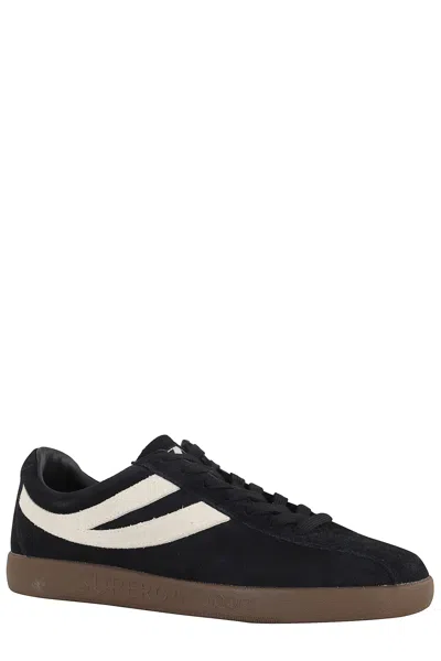 Superga Panelled Sneakers In Black