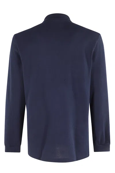 Lacoste Classic Fit Long-sleeved L.12.12 Polo In Blue