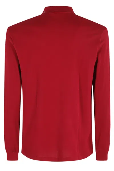 Lacoste Polo Manica Lunga In Red