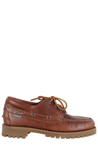 Sebago Leather Loafers In Brown