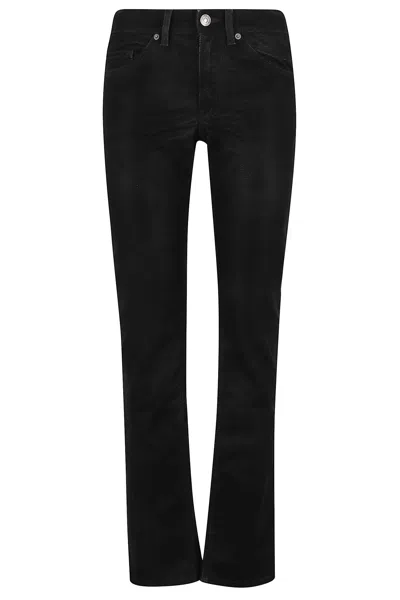 Isabel Marant Étoile Slightly Flared Black Pants In Black